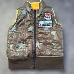 Daddy Oh Daddy 星柄ダウンベスト リバーシブル90cm