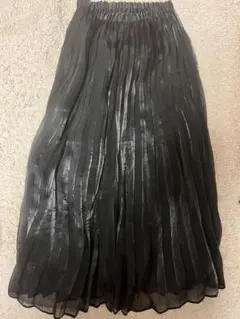 GU ブラック プリーツスカート