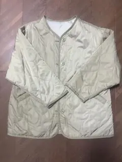 ベージュ キルティングジャケット