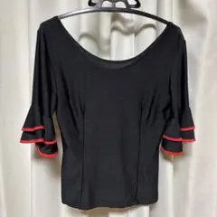 お値下げ　ハンドメイド　個性的プリント　社交ダンス　トップス　スカート お値下げ ハンドメイド 個性的プリント 社交ダンス トップス