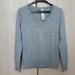 美品☆ 【UNIQLO】 ユニクロ カシミヤ 100% Vネック ニット