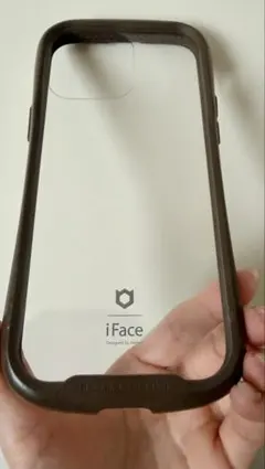 iFace ブラウン透明ケース iPhone14Promax用