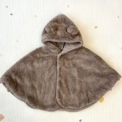 【美品・兄妹リンク】BRANSHES くま ポンチョ