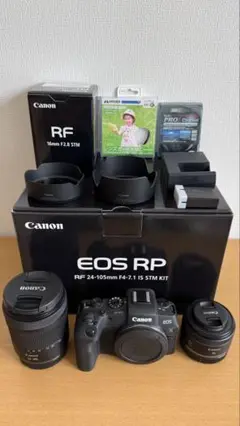 【美品】Canon EOS RP RF24-105mm RF28mm セット Canon (キヤノン) EOS RP RF24-105 IS STM レンズキット」の商品