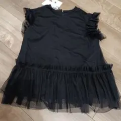 （新品）terrace　フリルトップス　ブラック