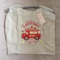 【新品】ナイロン刺繍トートバッグ　Mサイズ グレー　DKELLY