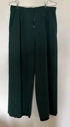 【お値下げ中】SHAREEF ダークグリーン ワイドパンツ Lサイズ