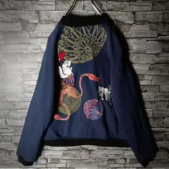 メチャかわいい！☆今昔 KONJAKU コンギツネジャケット 総刺繍 狐と手毬
