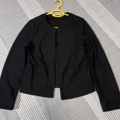 ウール ノーカラージャケット