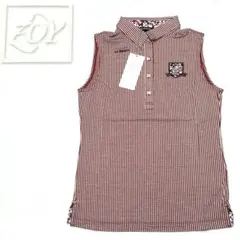 ZOY ゾーイ　ノースリーブ ポロシャツ レディース　Sサイズ レッド