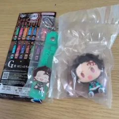 鬼滅の刃　1番くじ　F賞ちょこのっこフィギュア＆G賞ぽこっとチャーム 【炭治郎】