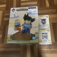 一番くじ　ドラゴンボール　A賞　孫悟空＆クリリン牛乳配達フィギュア E賞 湯のみ