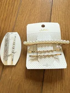 ヘアピン　セット　パール　シルバー　ゴールド