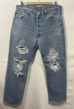 07M076◯00s Levis501 USA製 襤褸 デニム ジーンズ W34 - メルカリ
