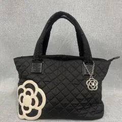 クレイサス キルティング トートバッグ ブラック チャーム付き