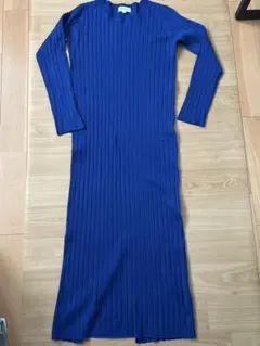 COLONY2139 青色ロングニットワンピース★