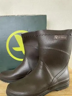 AIGLE BISON ブラウン レインブーツ 38