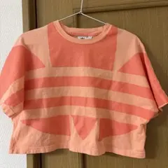 adidasクロップド丈半袖Tシャツ
