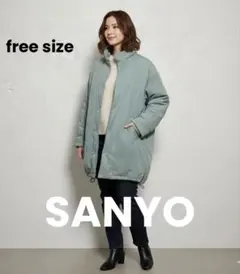 【美品】　SANYO サンヨー レディース コート アウター　S M L ロング