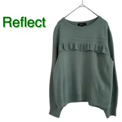 Reflect フリル ニット 日本製 9号 グリーン【58】