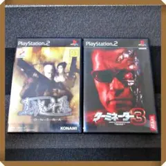 PS2ソフト【状態良し★アクション２本】真魂斗羅、ターミネーター3 動作確認済