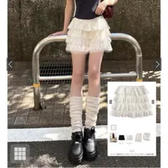 GRL インパン裏地付レースティアードミニスカート ask129のサムネイル