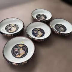 有田焼 錦友禅 仁祥窯 鉄鉢揃 銘々皿 中鉢 金彩 和食器 5枚セットのサムネイル