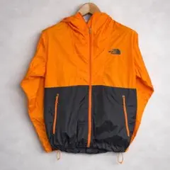 ノースフェイス ナイロンジャケット オレンジ/黒