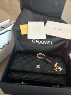 CHANEL ブラック ショルダーバッグ
