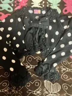 【新品】Angelic Pretty ドット柄ボレロ 長袖 黒のサムネイル