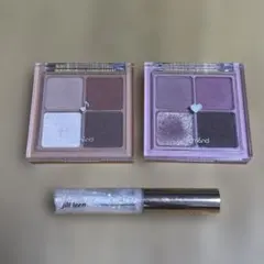 rom&nd アイシャドウパレット 2種 & jill leen. グリッター