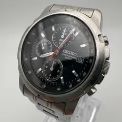 043【稼動】SEIKO クロノグラフ 腕時計 7T92-0BF0