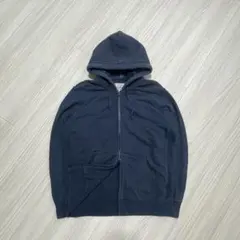 00s old UNIQLO ジップパーカー archive 短丈 y2k 青