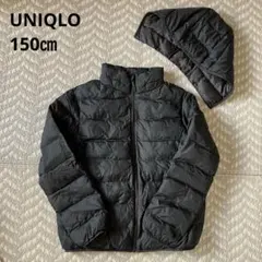 UNIQLO ユニクロ ライトウォームパデッドパーカー 150 フード取り外し可