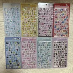 即発送★正規品 ボンボンドロップシール 文字 サンリオ 8種 コンプセット