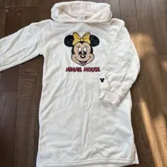 ミニーマウス フード付きワンピース