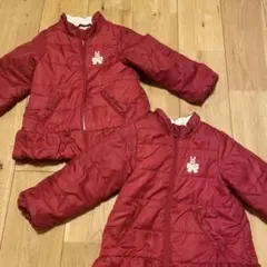 【michiko様専用】Hot Biscuits 赤フリル付きダウンコート100