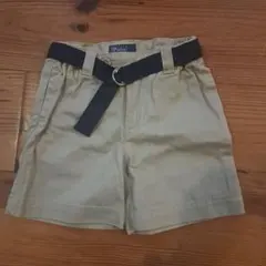 Polo ベージュショートパンツ ベルト付き