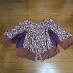 ④美品　M.&KYOKO エムアンドキョウコ　佐藤繊維　カーディガン