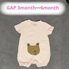Gap ベビー ロンパース くまさん ピンク 3month〰️6monthのサムネイル