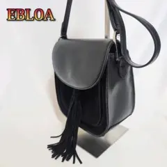 【エブロア】ショルダーバッグ シンプル フェミニン フリンジ カジュアル 女子会