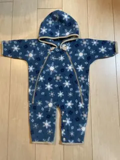 mont-bell 雪の結晶柄カバーオール(50〜70㎝)