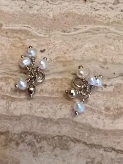 【美品】アガットチャーム　k10 淡水パール　年末年始SALE！早い者勝ち✨