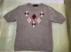 カシミヤ100% 半袖セーター