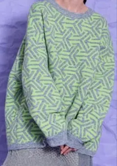 THOMASMAGPIE　オーバーサイズ ニットセーター　グリーン