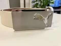 値下中美品　PUMA ホワイトレザーベルト