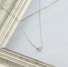 ほぼ新品 L&Co プラチナ ダイヤモンド 0.10ct ネックレスのサムネイル