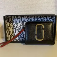 【人気品】マークジェイコブス スナップショット 2つ折り財布 バイカラー