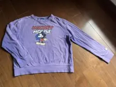 ヴィンテージ　Disney ミッキーマウス トレーナー XL パープル