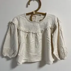 aladin kids アイボリー レース装飾 トップス チュニック110